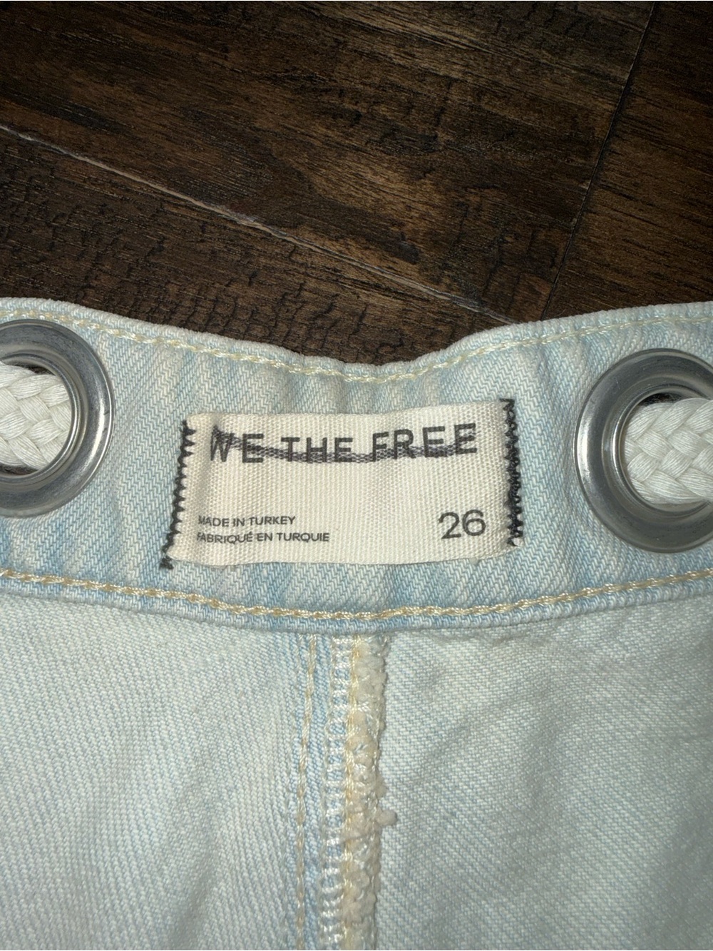 We The Free Moxi Rope-Drawstring Denim Shorts - Picture 4 of 11